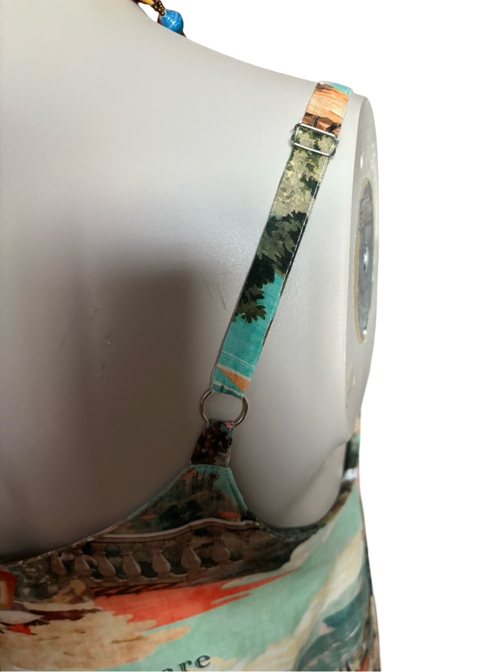 Label of Love Italian Riviera Maxi Dress Womens Large Multicolor with Pockets - Picture 4 of 8
